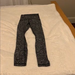 RARE lululemon leggings diffuse starlight black